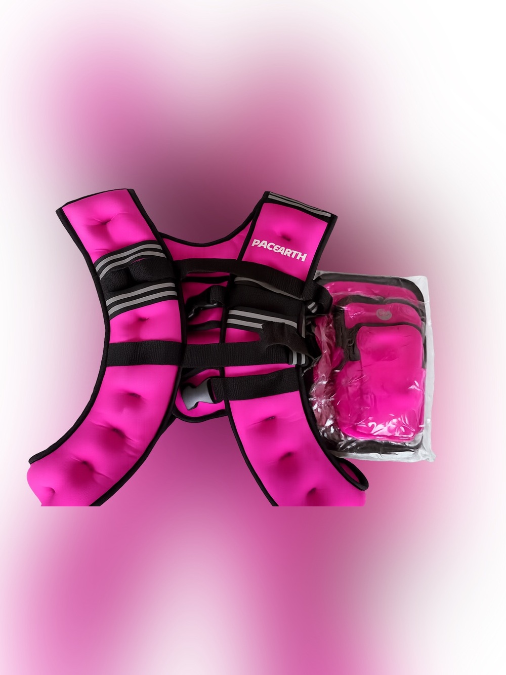 PACEARTH Pink Weighted Vest Set
